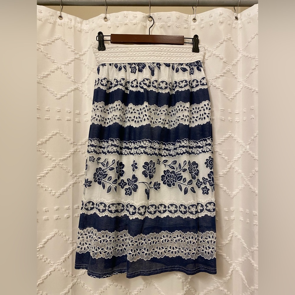 Jean and Lace Skirt